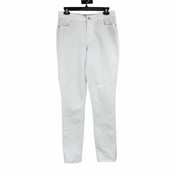 Women's Old Navy Jeans 9738 Sz 6 White Denim Super - Picture 1 of 10